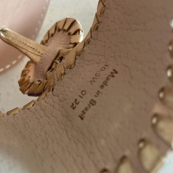 10.5 🔖 JACK ROGERS Women's Jacks Slip-On Flat Sandals Platinum - Picture 13 of 13